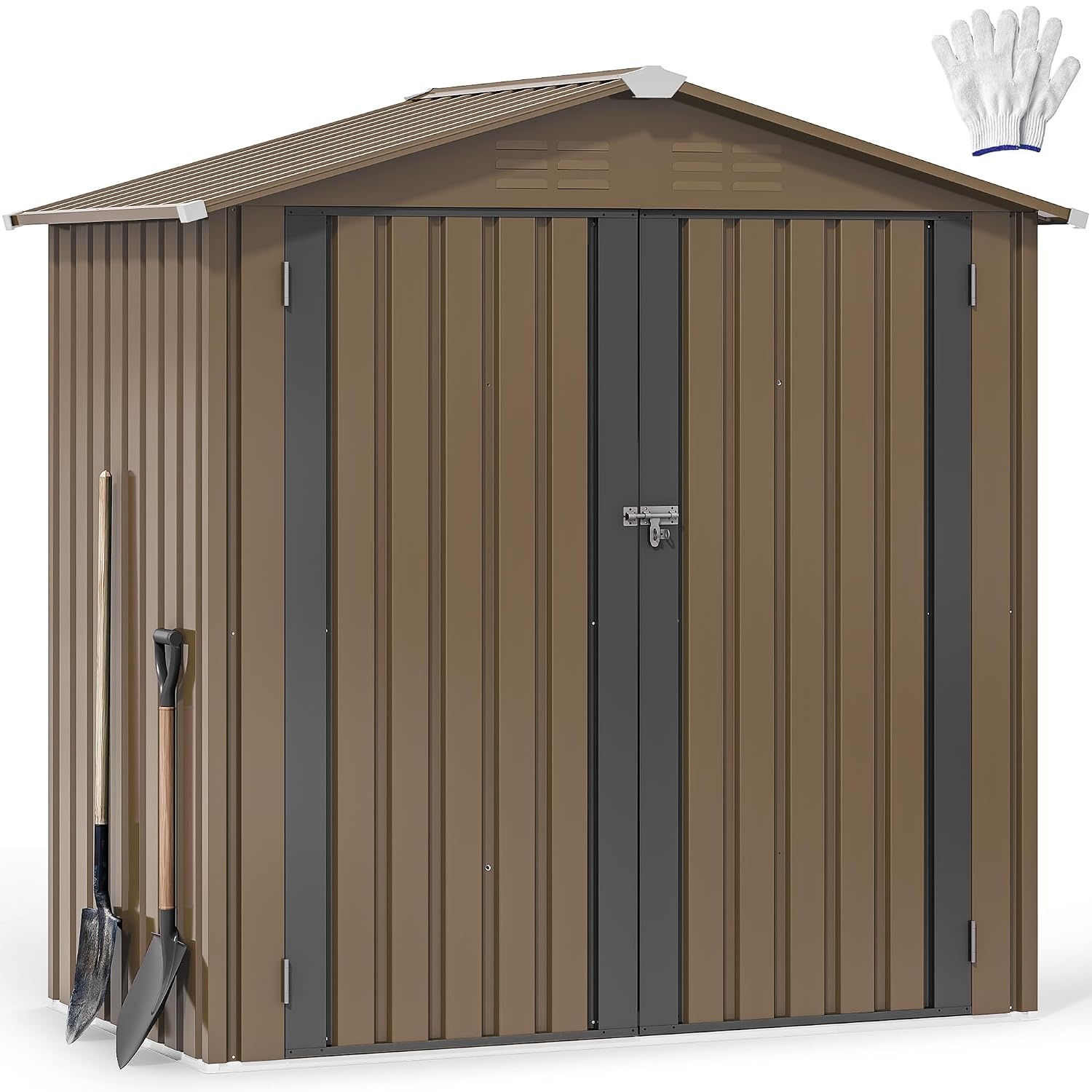 Outdoor Furniture With Storage - Galpão de Armazenamento Metálico para Exterior