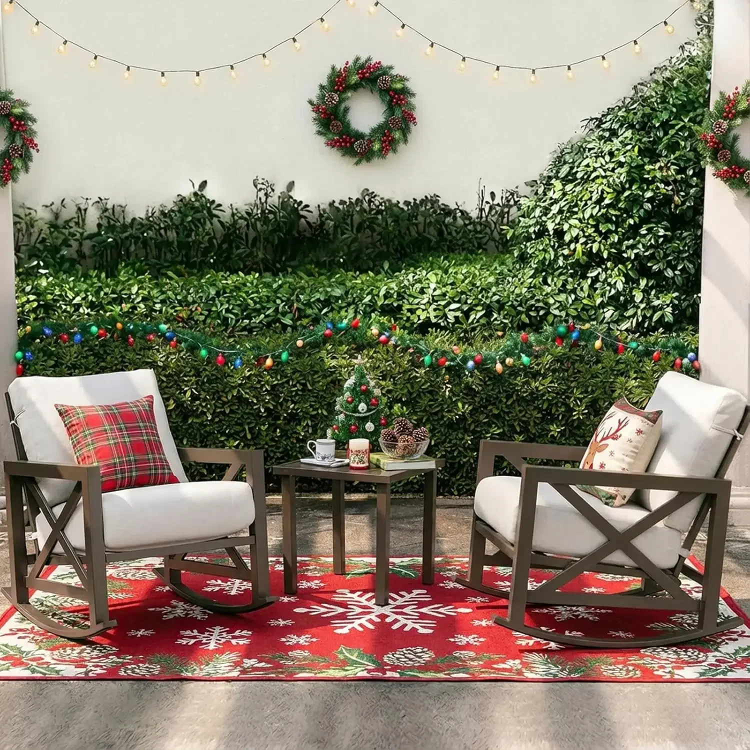 Outdoor Furniture For Patio - Conjunto de Mobiliário para Pátio Rocking