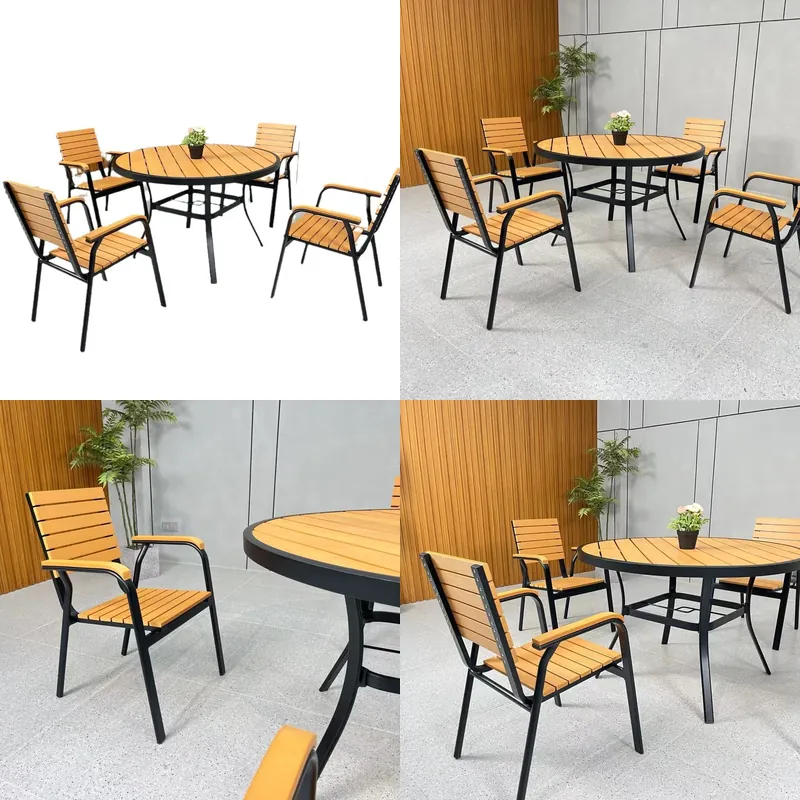 Outdoor Furniture Dining Set - Conjunto de Jantar Moderno em WPC