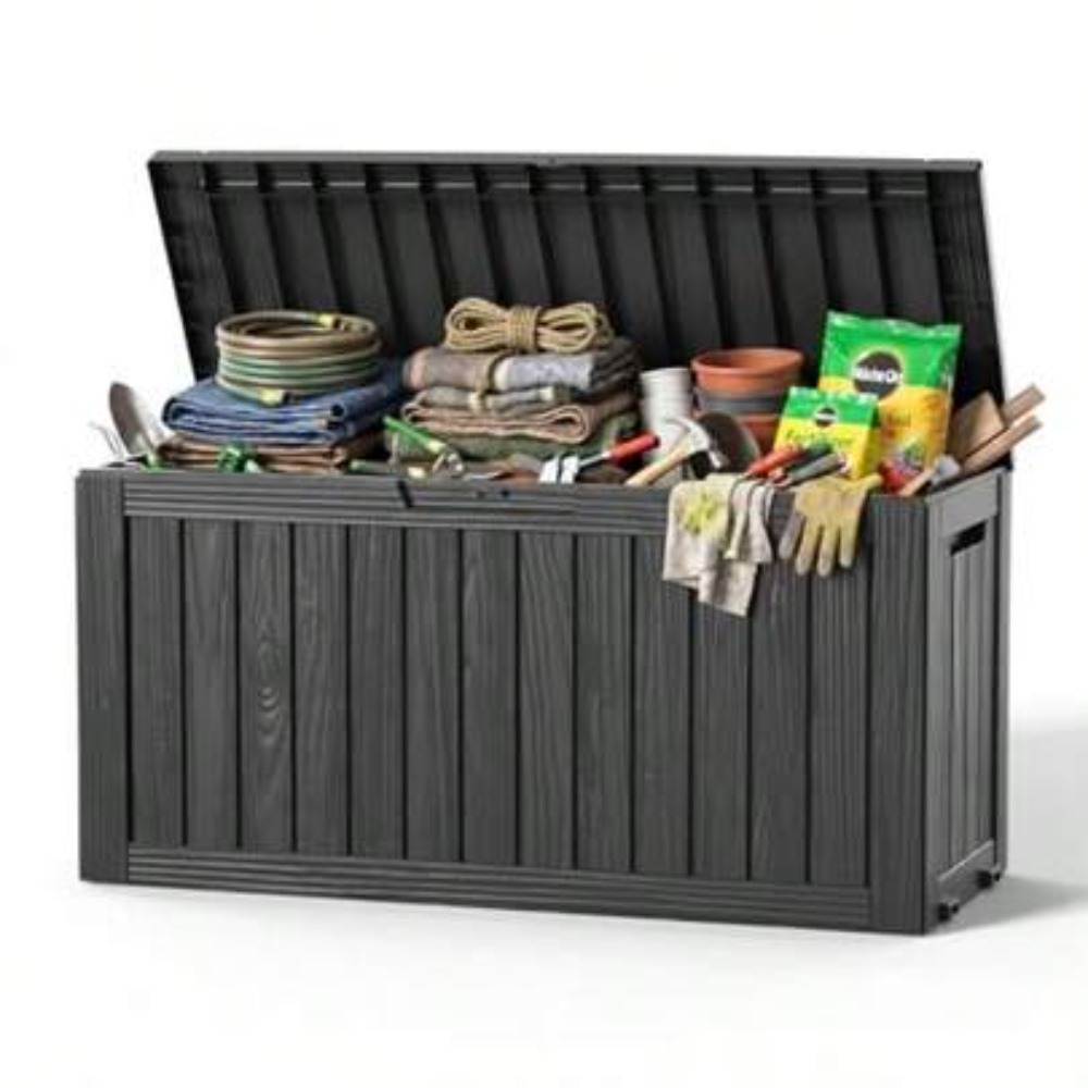 Outdoor Furniture With Storage - Caixa de Armazenamento Externa de 90