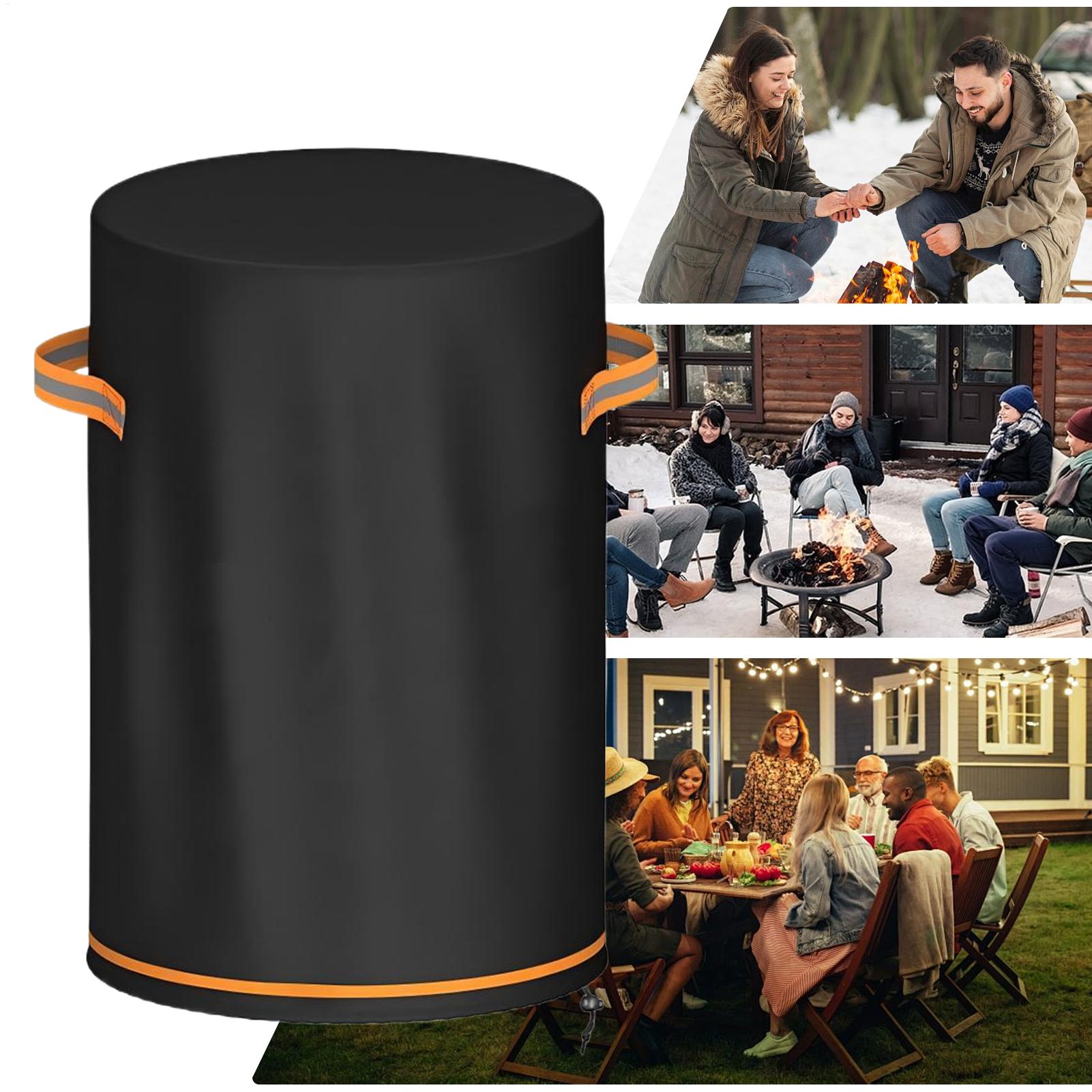 Outdoor Furniture With Fire Pit - Capa para Coluna de Lareira, Protetor
