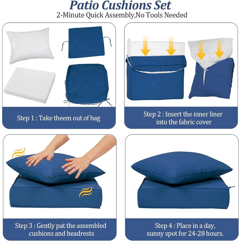 Conjunto de 4 Almofadas Profun - Outdoor Furniture For Patio avaliação e preço