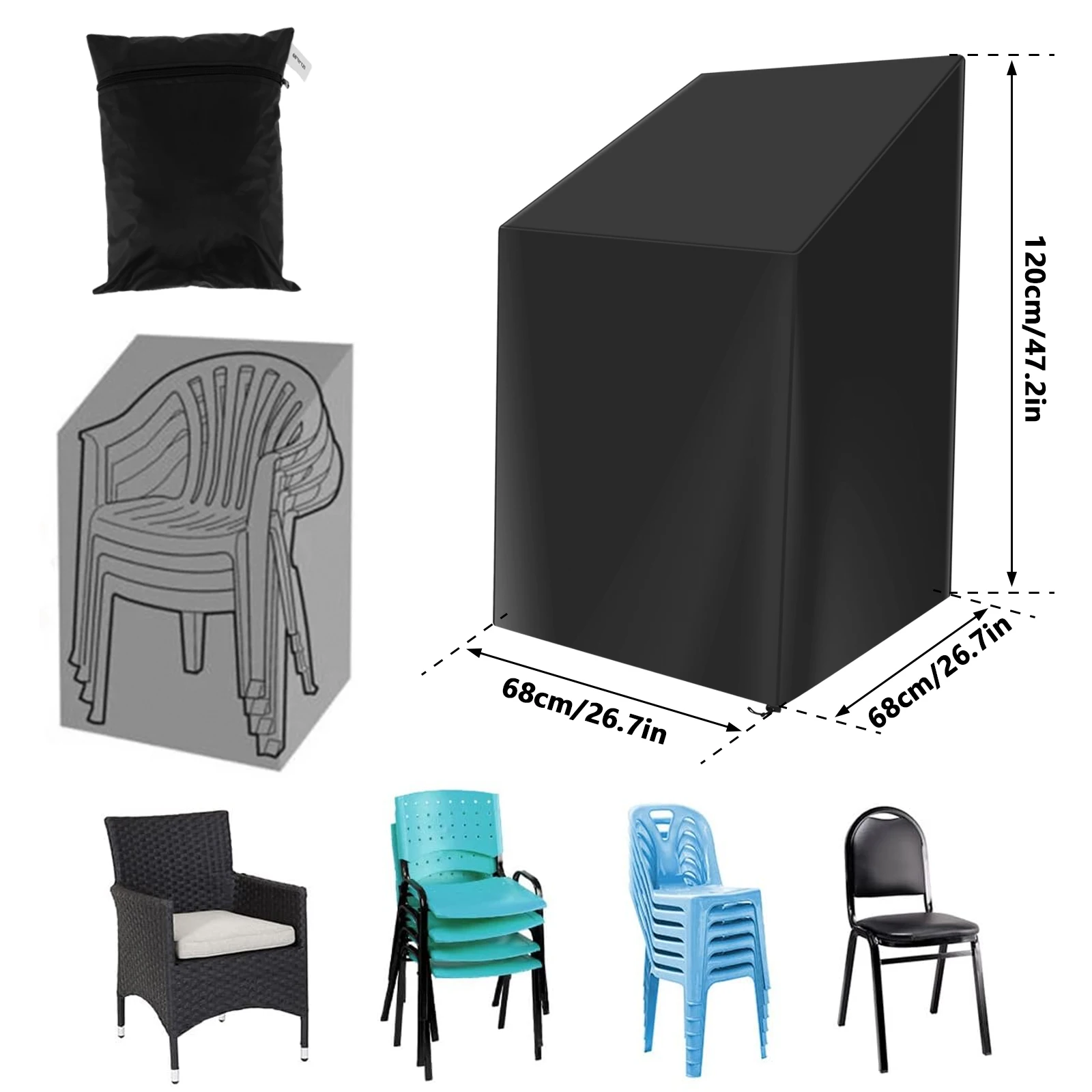 Capa protetora contra poeira p - Outdoor Furniture Fabric Waterproof avaliação e preço