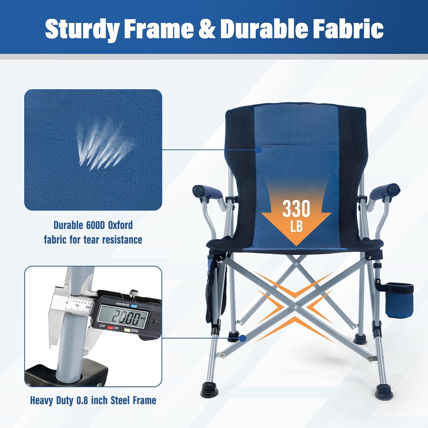 Cadeira de Camping Portátil e  - Outdoor Furniture With Storage avaliação e preço