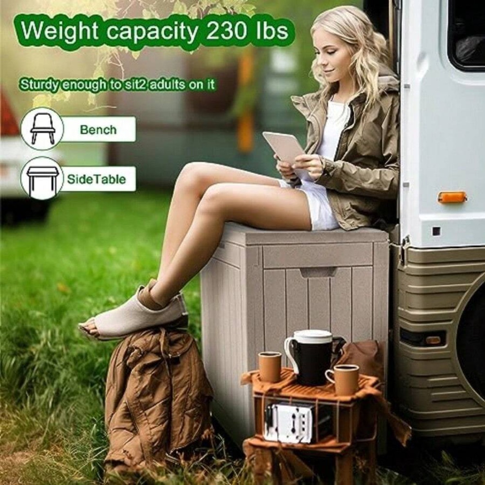 Caixa de Armazenamento de Resi - Outdoor Furniture With Storage avaliação e preço
