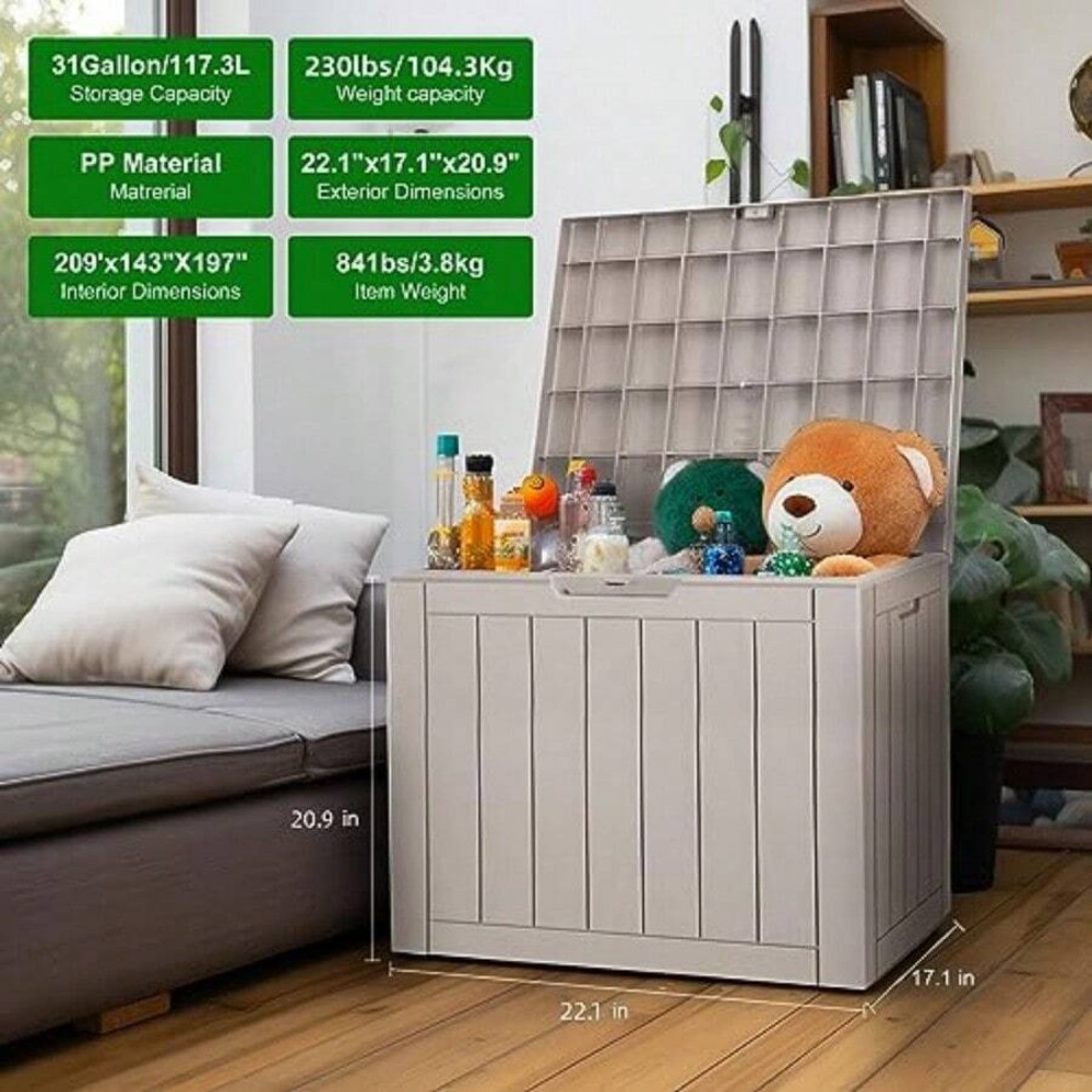 Caixa de Armazenamento de Resi - Outdoor Furniture With Storage avaliação e preço