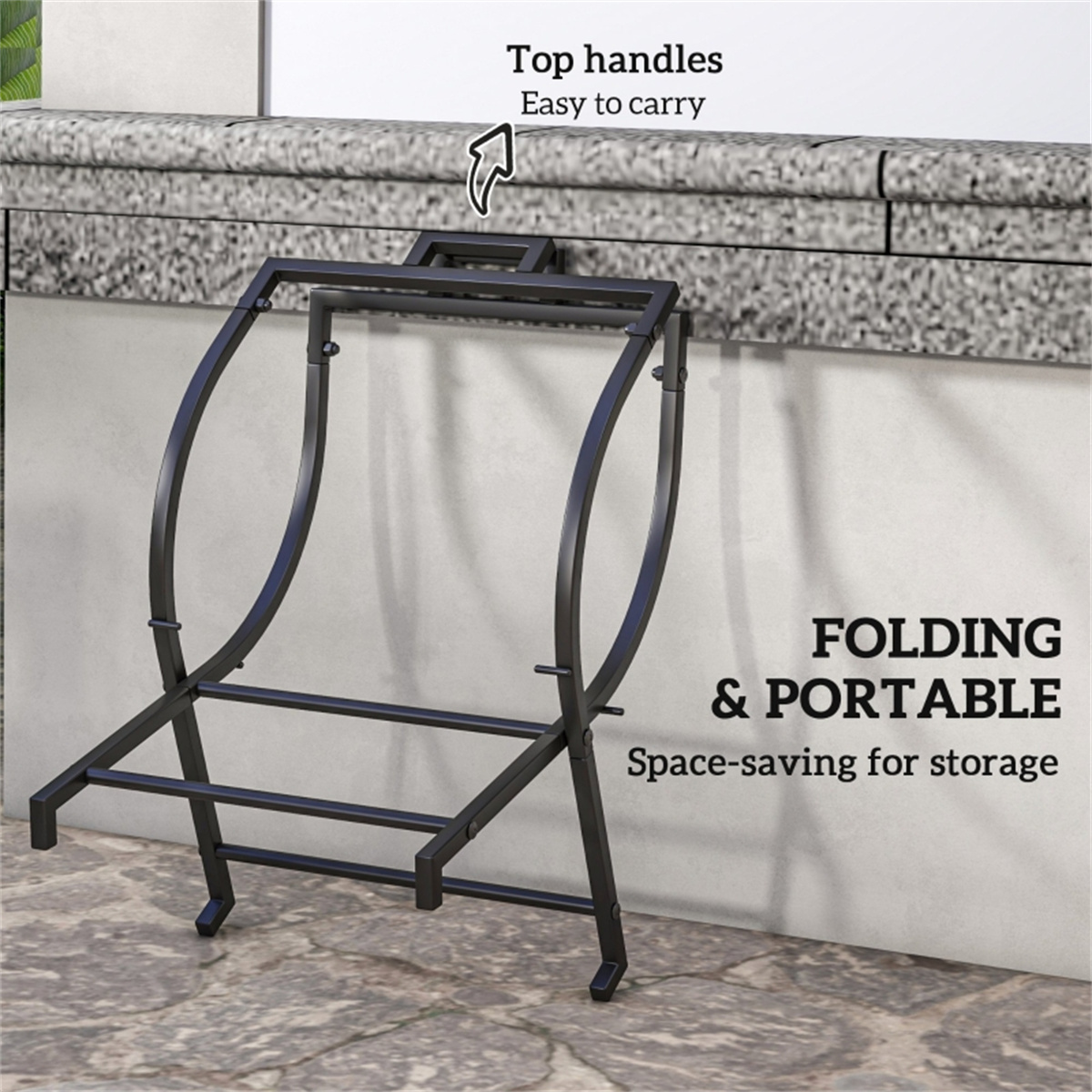 Suporte para Lenha de Madeira  - Outdoor Furniture With Storage avaliação e preço