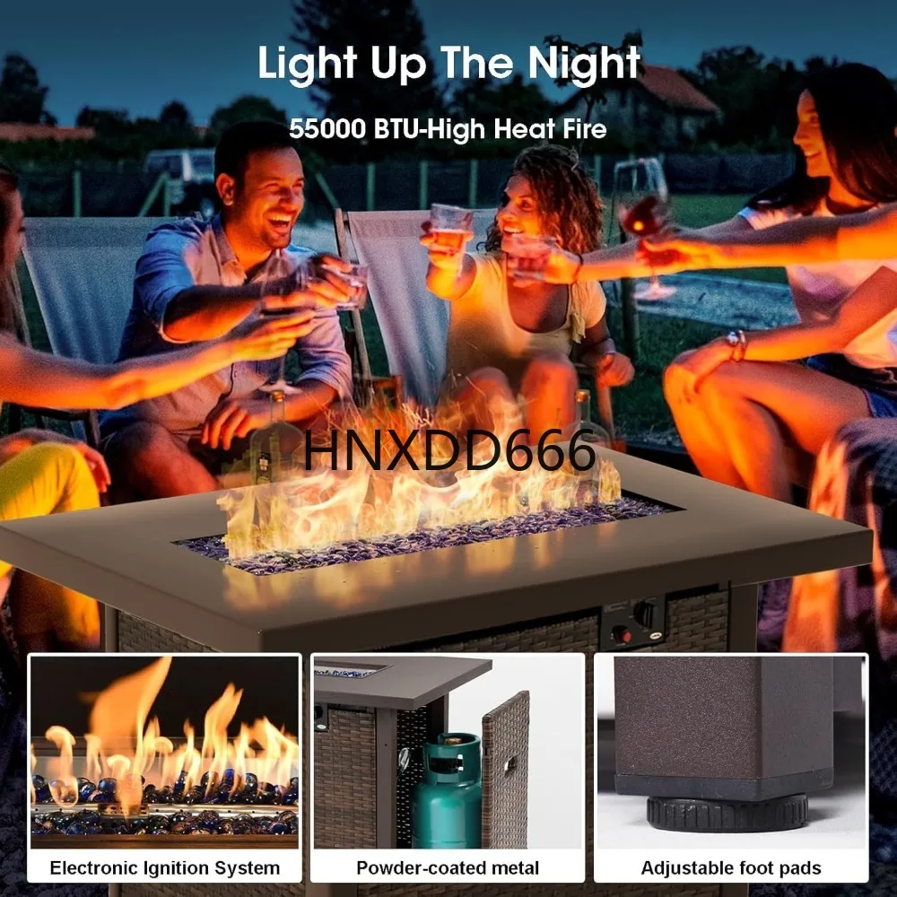 Conjunto de Móveis para Pátio  - Outdoor Furniture With Fire Pit avaliação e preço