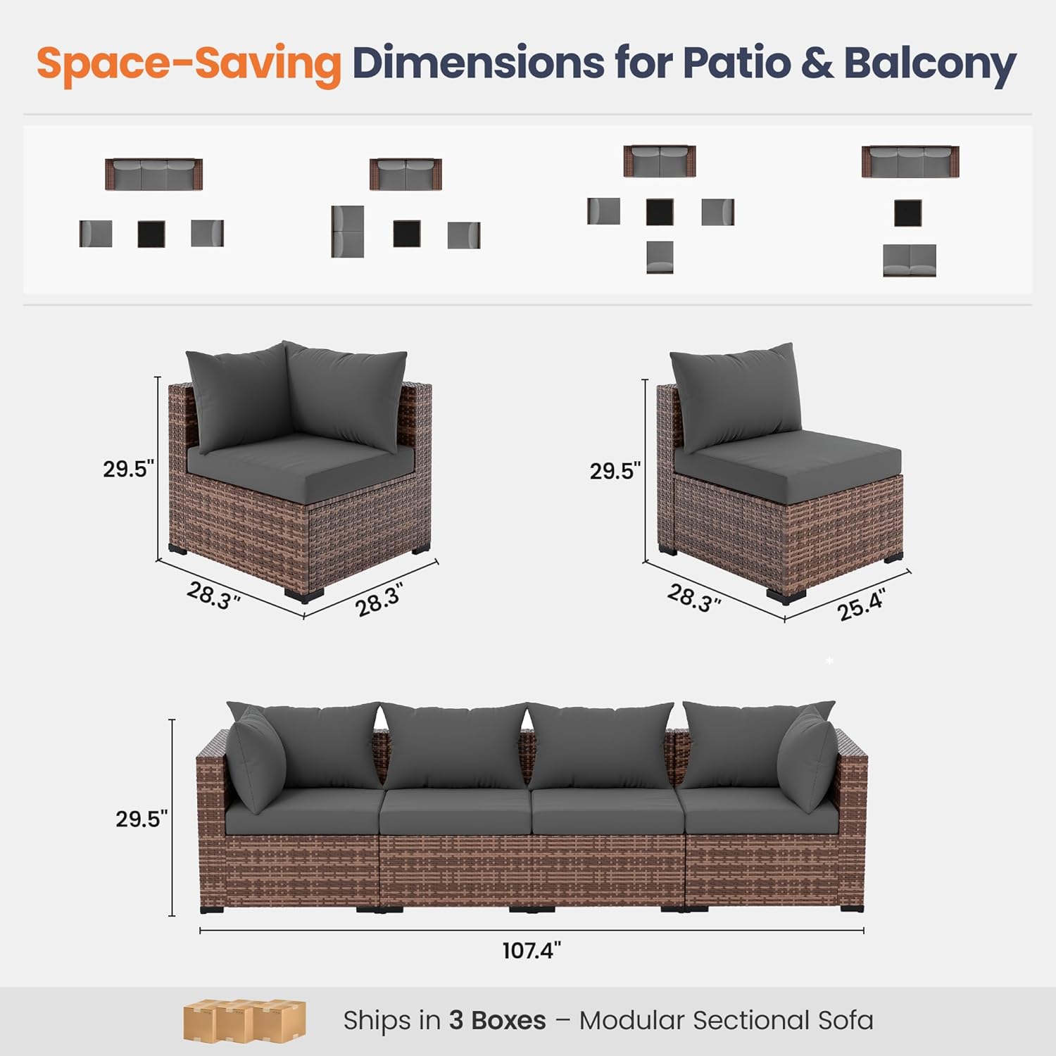 Conjunto de Sofá Seccional par - Outdoor Furniture With Fire Pit avaliação e preço