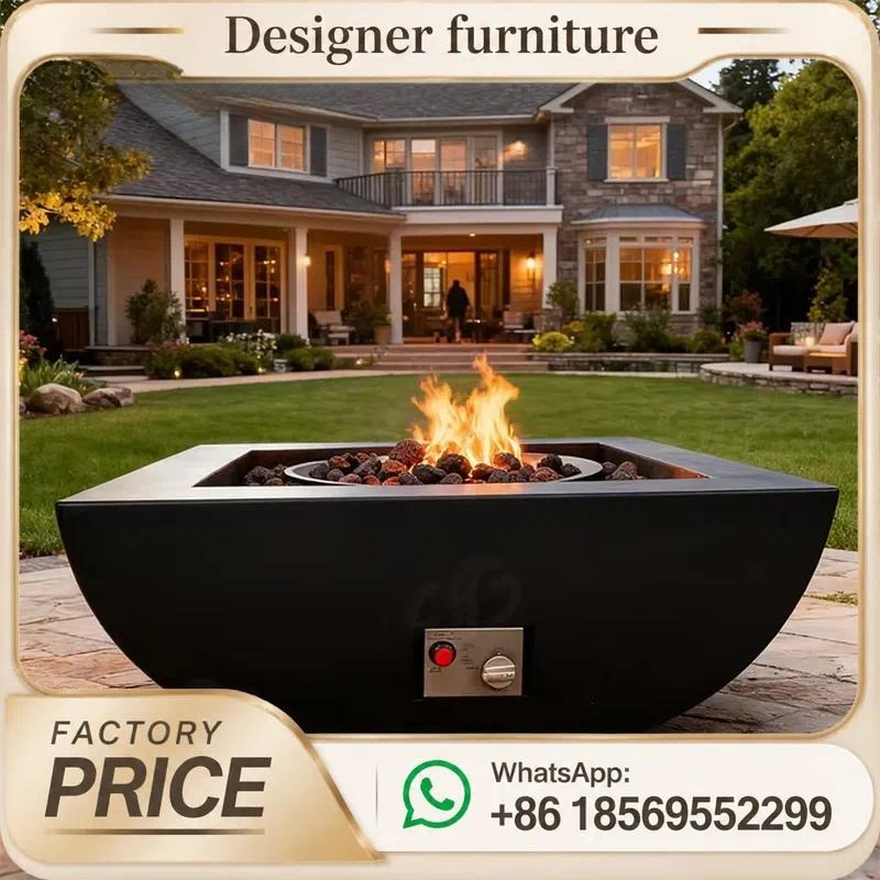 Mesa de Fogo a Gás Personaliza - Outdoor Furniture With Fire Pit avaliação e preço