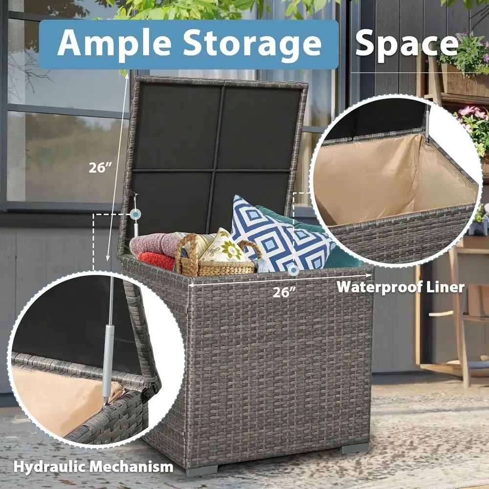 Conjunto de Móveis para Pátio  - Outdoor Furniture With Fire Pit avaliação e preço