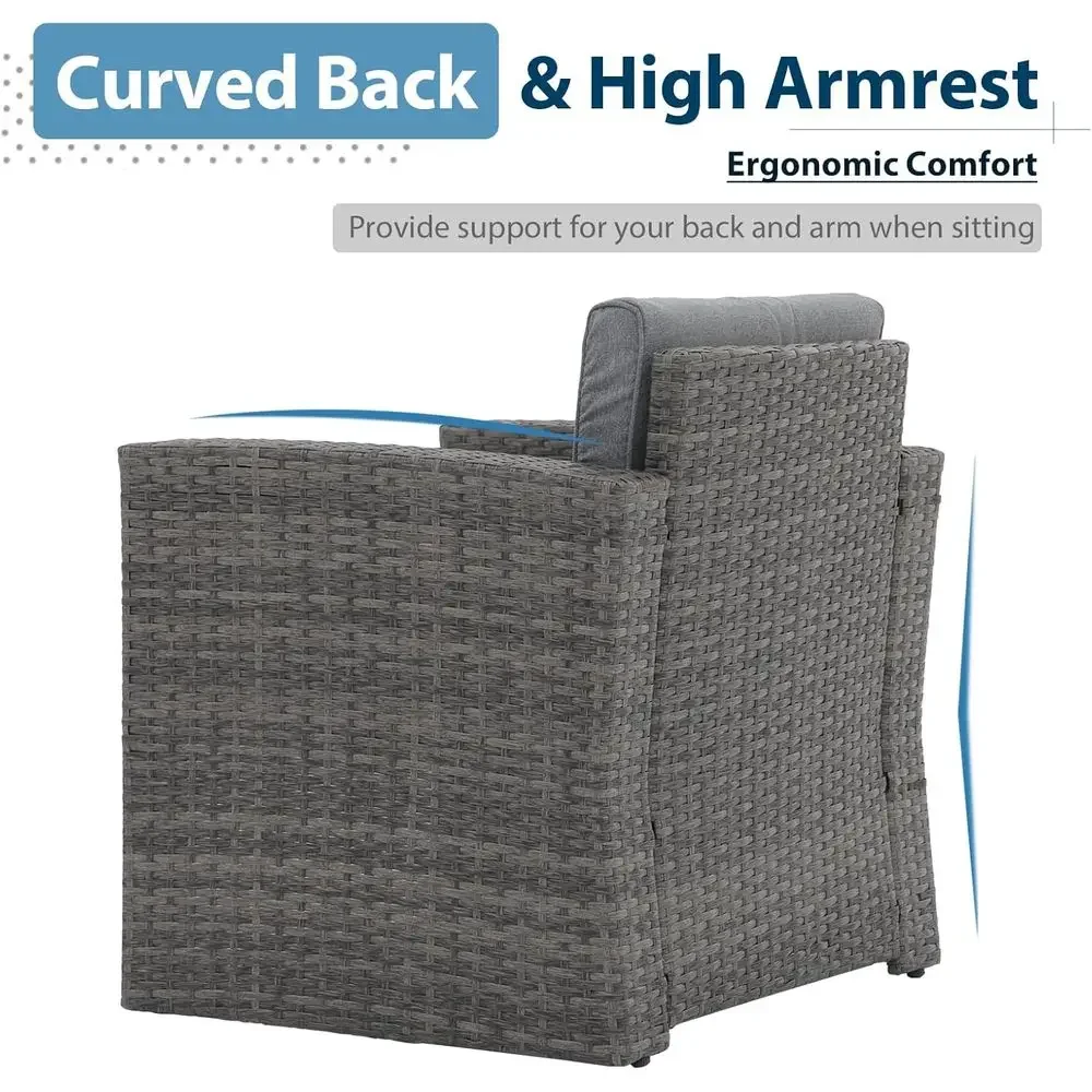 Conjunto de Móveis para Pátio  - Outdoor Furniture With Fire Pit avaliação e preço