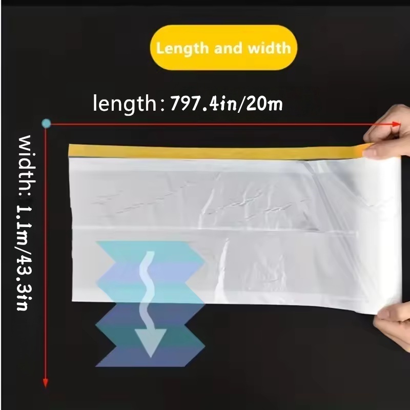 1 rolo de filme de máscara com - Outdoor Furniture Fabric Waterproof avaliação e preço