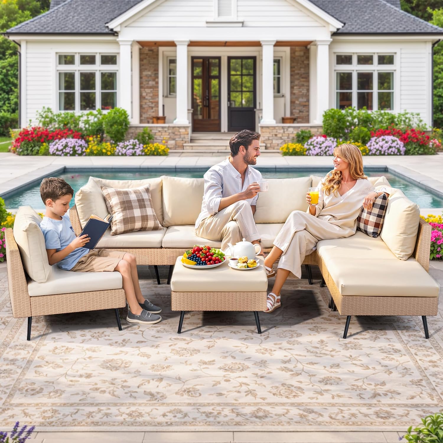 Conjunto de Móveis de Jardim e - Outdoor Furniture For Patio avaliação e preço