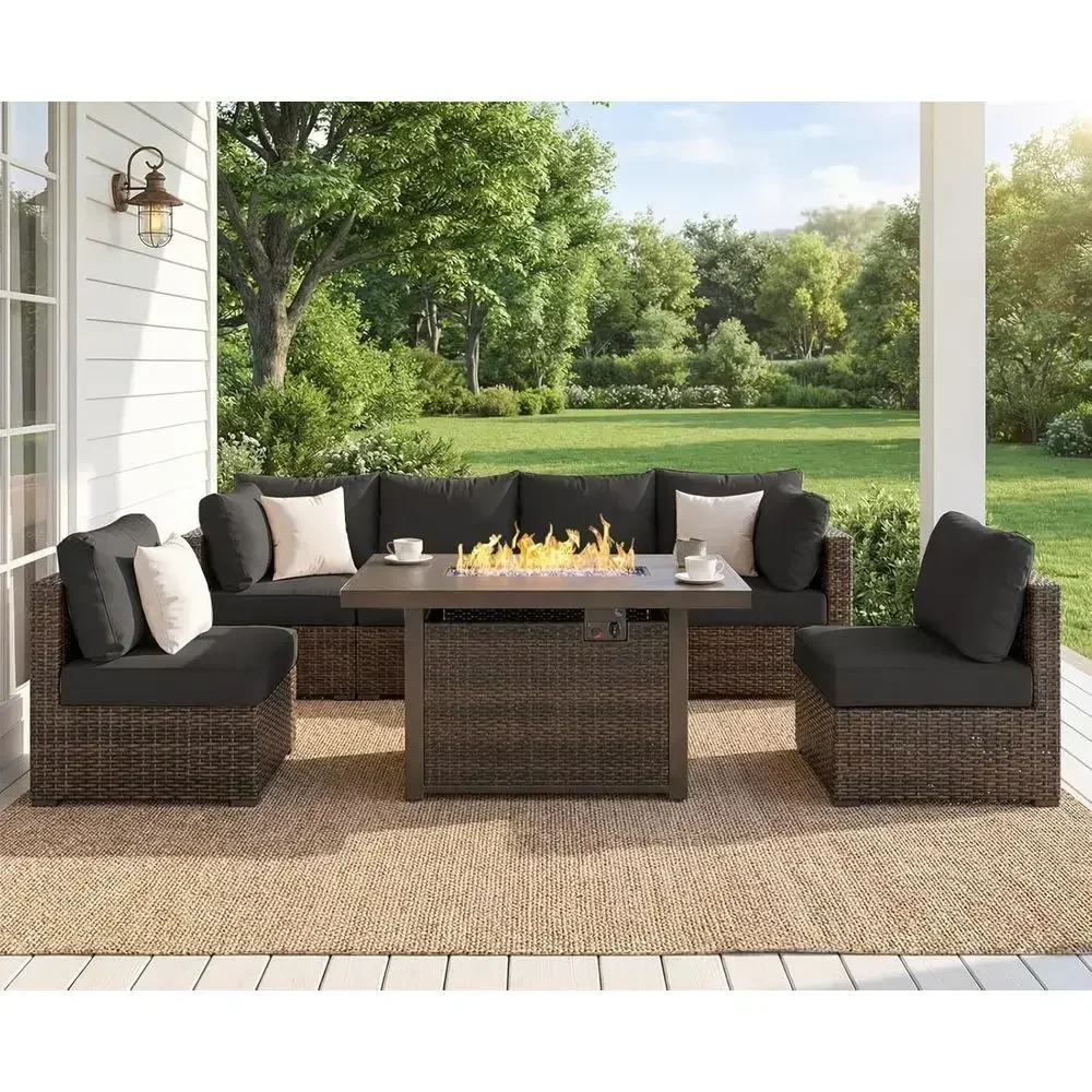 Conjunto de móveis para pátio  - Outdoor Furniture With Fire Pit avaliação e preço