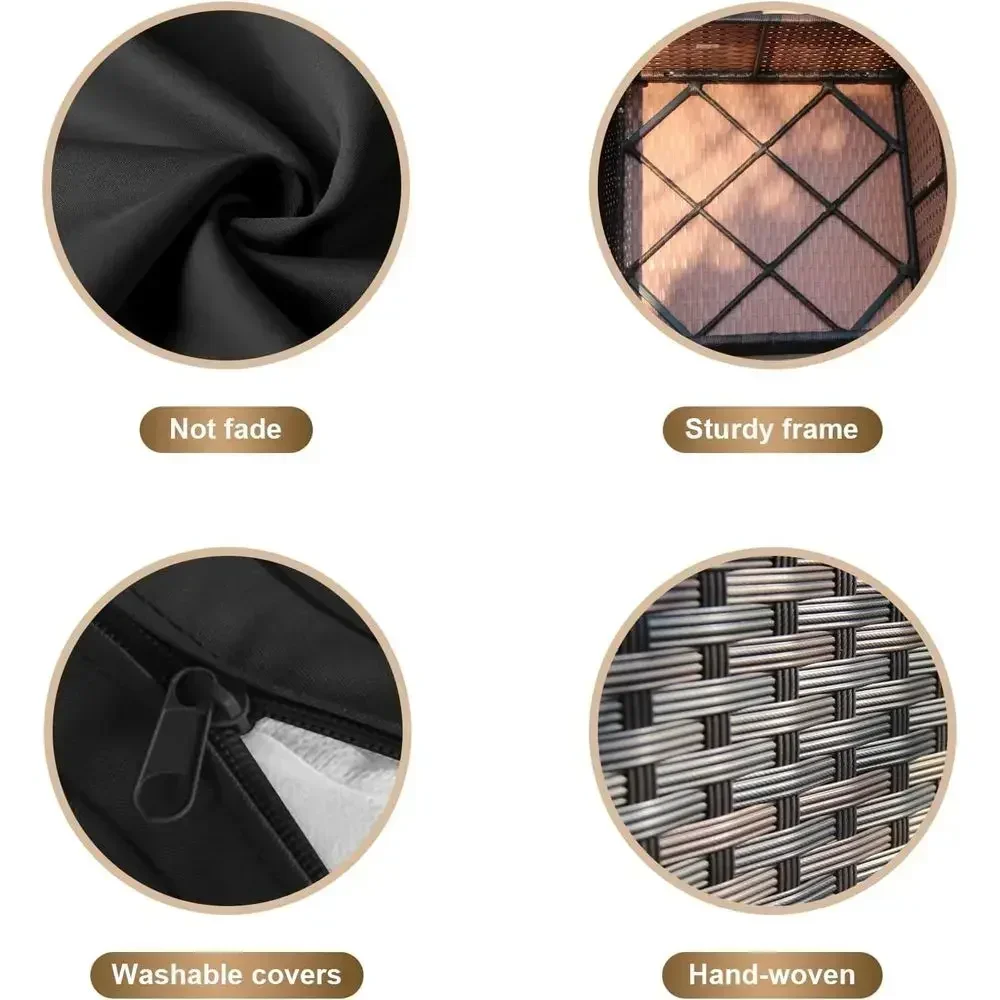 Conjunto de móveis para pátio  - Outdoor Furniture With Fire Pit avaliação e preço