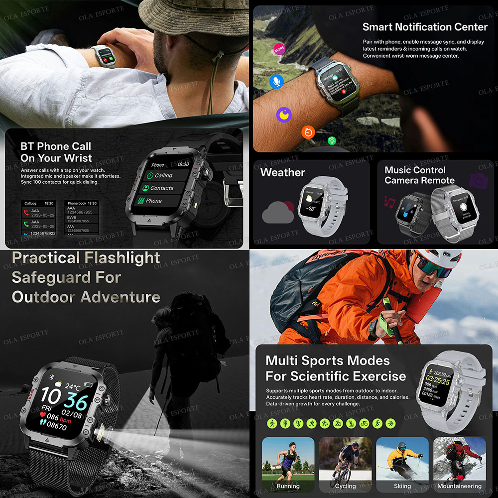 Relógio Inteligente Militar Ro - Outdoor Rug Waterproof avaliação e preço